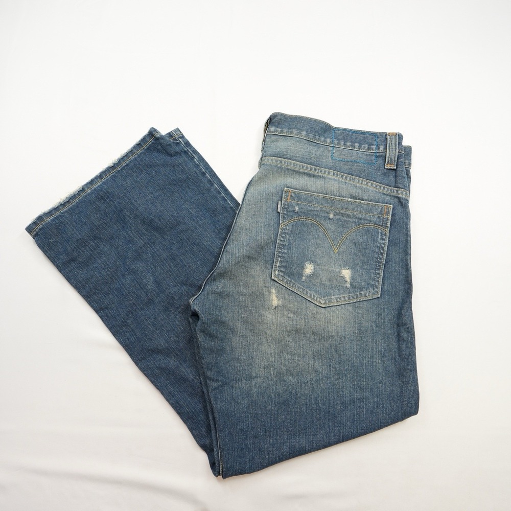 Vintage Y2K 2000 Levi's Silvertab Men's Jeans 37x30 Baggy Straight Fit Wide Leg